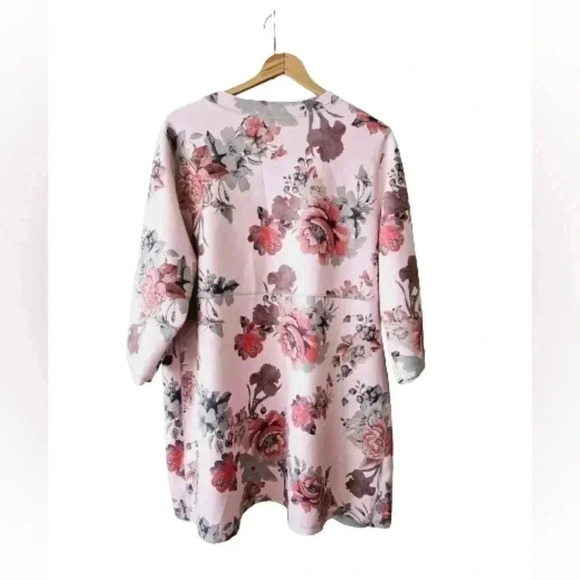 Philosophy Pink Floral 3/4 Sleeve Open Jacket - Picture 5 of 14
